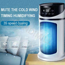 Portable Air Cooler Household Dormitory Office Desktop Humidification Electric Fan USB Multifunctional Timing Air Conditioner