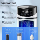 Portable Air Cooler Household Dormitory Office Desktop Humidification Electric Fan USB Multifunctional Timing Air Conditioner